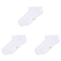 Damen-/Herren-Sneaker-Socken 3er-Pack, Weiß, 35/38