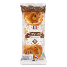 Chocolate Chip Brioche Swirls
