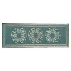 Küchenläufer 65 x 180 cm, blaue, Kreise