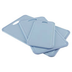 Antibakterielle Schneidebretter 3er-Set, Blau