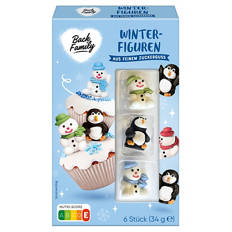 Zuckerfiguren 3D 34 g, Winter