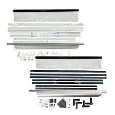 Moustiquaire télescopique pour porte en aluminium