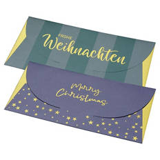Geschenkverpackungen, Geschenkumschlag, Frohe Weihnachten