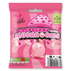 Bubblegum & Raspberry Flavour Mushrooms Sweets
