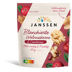 Blanchierte Walnüsse mit Cranberry 125 g
