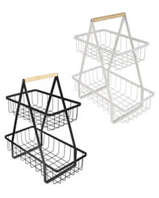 2 Tier Metal Storage Basket
