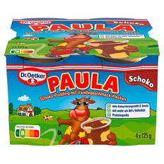 Paula Pudding 4 x 125 g, Schokolade