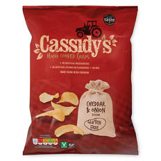 Gluten Free Cheddar & Onion Flavour Hand Cooked Crisps