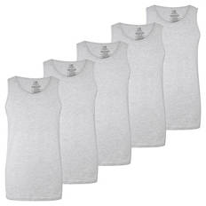 Herren Basic Tanktop 5er-Set, Melange, M