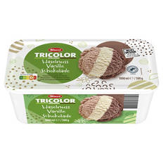 Eisschale Tricolor 1 l, Haselnuss-Vanille-Schokolade