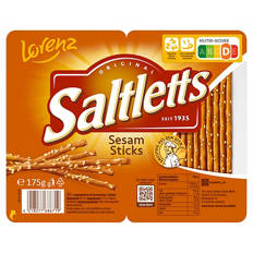 Saltletts Sticks 175 g, Sesam
