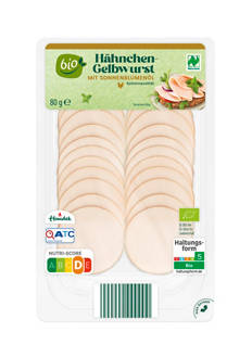 Bio-Gelbwurst, Hähnchen 80 g