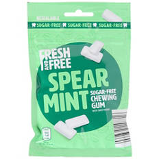 Gomme da masticare senza zucchero, confezione da 63 g, menta verde