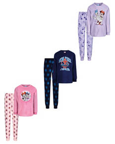 Minnie & Daisy Velour Pyjamas