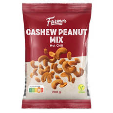 Cashew-Erdnuss-Mix 200 g, Hot Chili