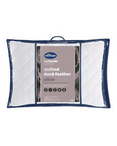 Quilted Duck Feather Pillow