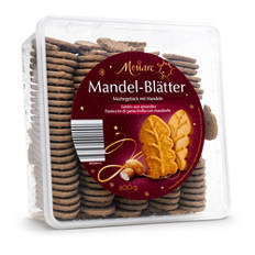 Weihnachtskekse, Mandel-Blätter