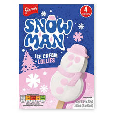 Snowman Christmas Ice Lollies