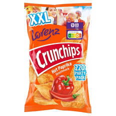 Crunchips XXL 220 g, scharf Paprika