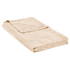 Sommerdecke mit Leinen, Beige