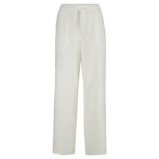 Damen Leinen-Viskose-Hose, Weiß, Gr. 38