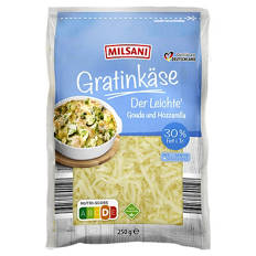 Reibekäse 250 g, Leicht
