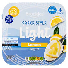 Lemon Greek Style Yogurt 4 Pack