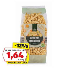 Valjani široki rezanci, z gladkim robom