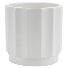 Pflanzgefäß Wellen, Style 1, Weiß Matt
