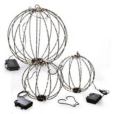 Csillogó LED-gömb