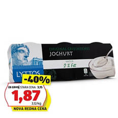 Grški jogurt, 2 % maščobe