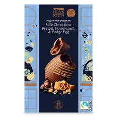 Milk Ripple Egg with Honeycomb & Pretzel