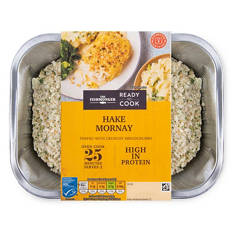 Hake Mornay Topped with Crunchy Breadcrumbs