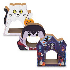 Casetta tiragraffi per gatti di Halloween