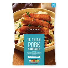 Thick Pork Sausages 16 Pack