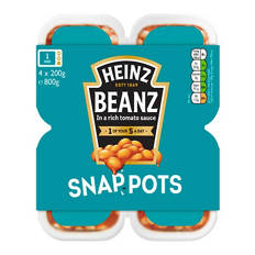 Beanz in a Rich Tomato Sauce Snap Pots 4 Pack