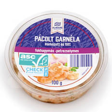 Pácolt garnéla, fokhagymás-petrezselymes, 100 g