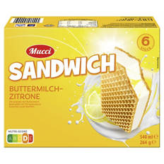 Buttermilch Eis Sandwich 540 ml, Zitrone