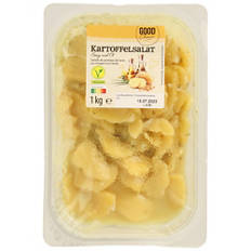 Insalata di patate, aceto e olio