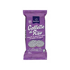 Gallette di riso glassate, gusto mirtillo