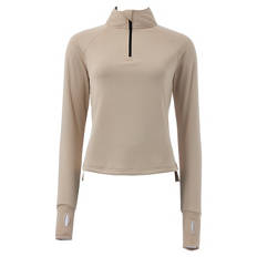 Damen Fitnessshirt, Beige, S