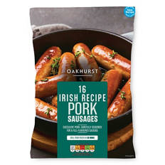 Irish Recipe Pork Sausages 16 Pack