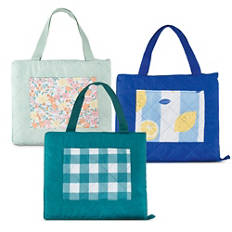 Coperta da picnic con custodia integrata, fiori