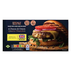Cheese & Onion Quarter Pounders 4 Pack