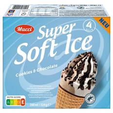 Super Soft Eis Waffelhörnchen 560 ml, Cookies & Cream