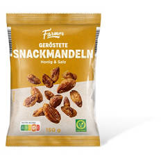 Snack-Mandeln 150 g, Honig & Salz