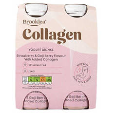 Strawberry and Goji Collagen Yogurt Drinks