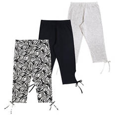 Damen Capri-Leggings, Alloverprint, S 36/38