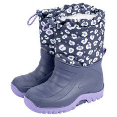 Kinder Schneestiefel, Lila Leopard, 23