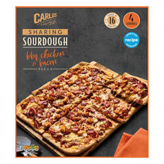 BBQ Chicken & Bacon Sourdough Sharing Pizza